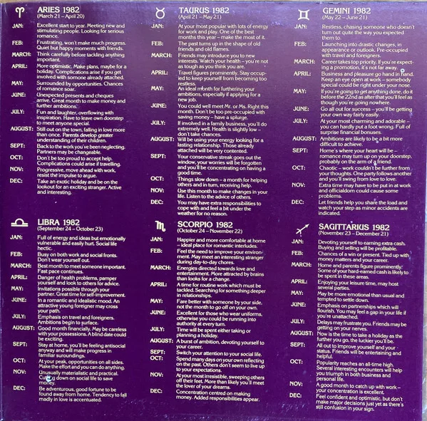 Album cover for Starsigns And Predictions by Unknown Artist