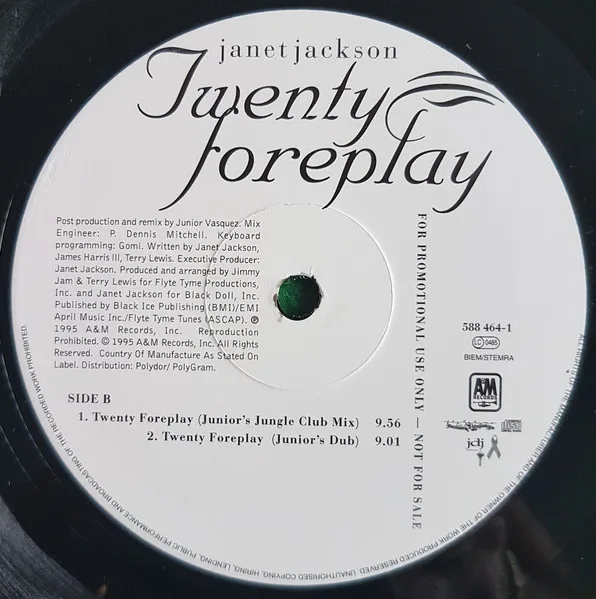 Album cover for Twenty Foreplay by Janet Jackson