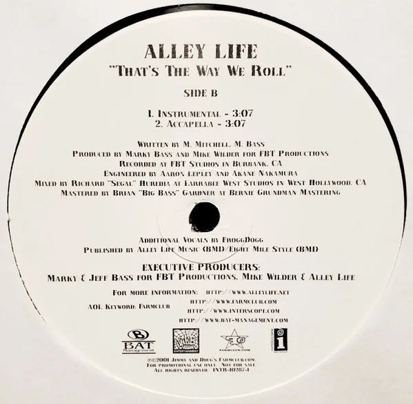Album cover for That's The Way We Roll by Alley Life