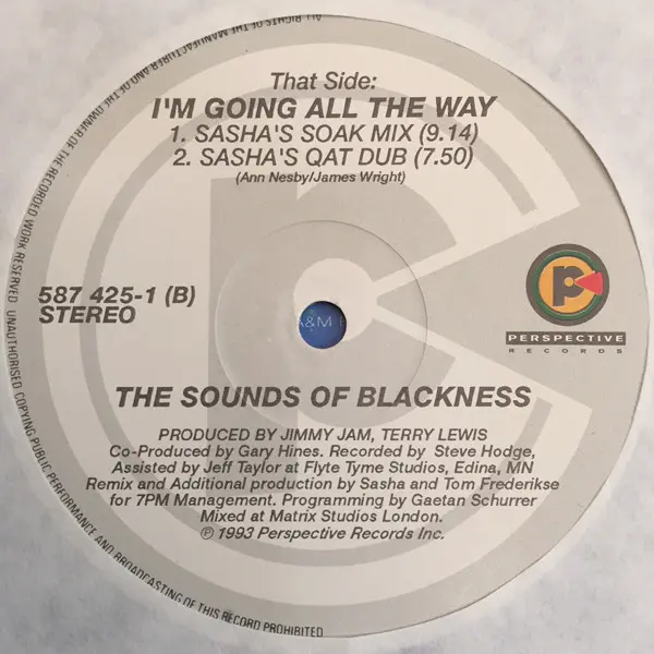Sounds Of Blackness - I'm Going All The Way, Electronic, Funk / Soul, Downtempo, Gospel, House, Soul, Trance, 1993 - A&M PM, 