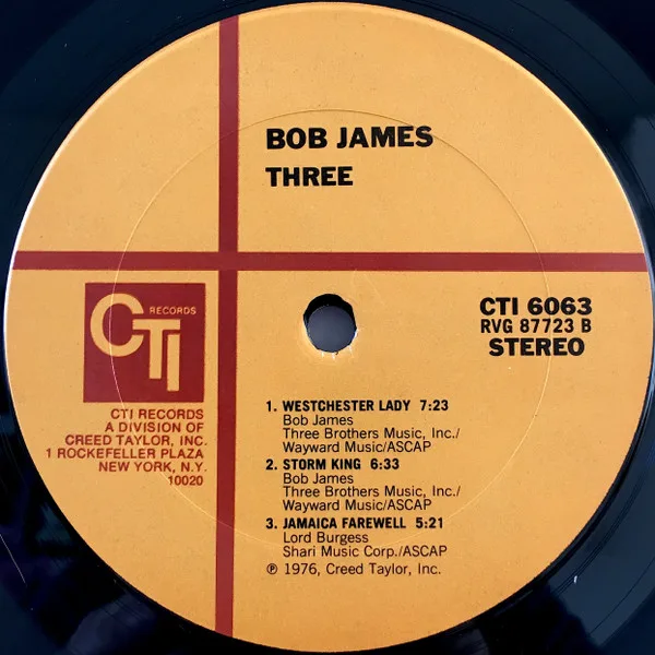 Album cover for Three by Bob James