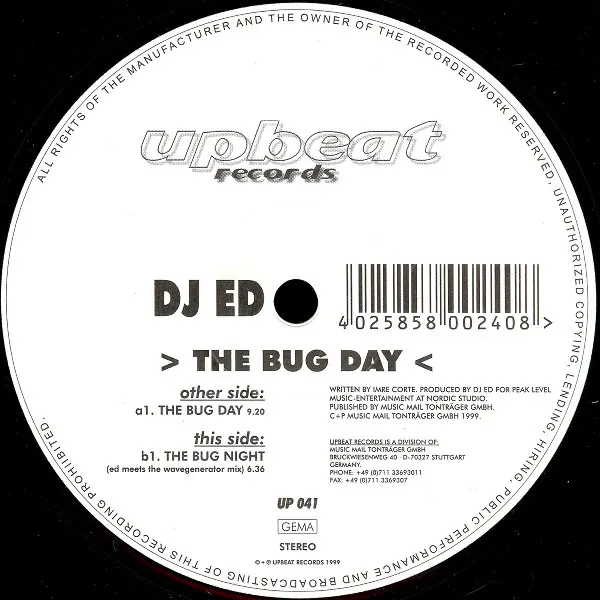 Album cover for The Bug Day by DJ Ed