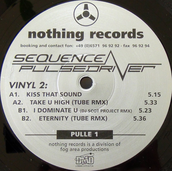 Pulsedriver - Sequence, Electronic, Hard Trance, Trance, 2001 - Nothing Records (2), Germany, Vinyl 2x 12", Album
