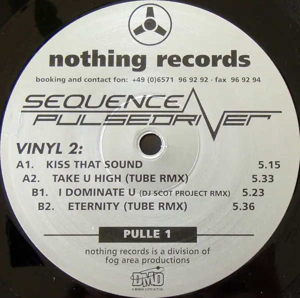 Pulsedriver - Sequence, Electronic, Hard Trance, Trance, 2001 - Nothing Records (2), Germany, Vinyl 2x 12", Album