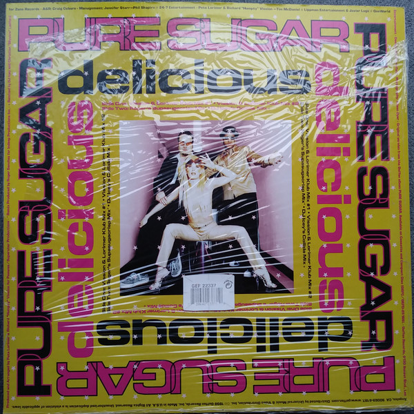 Pure Sugar - Delicious, Electronic, Breakbeat, Breaks, House, 1998 - Geffen Records, US, Vinyl 1x 12", 33 ⅓ RPM