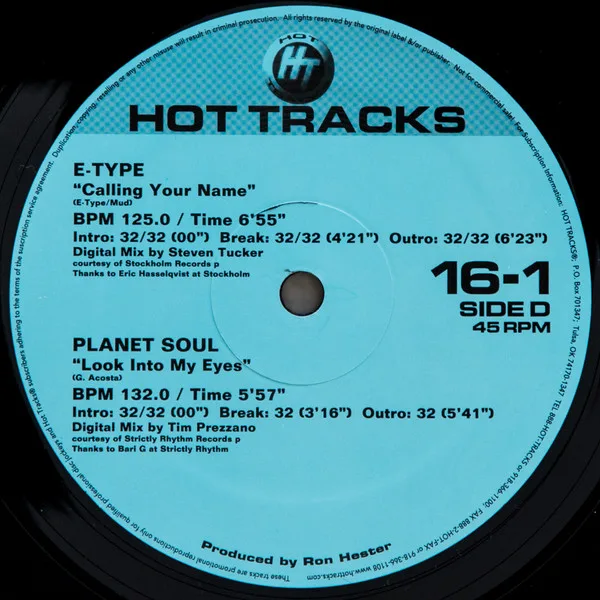Album cover for Hot Tracks 16-1 by Various