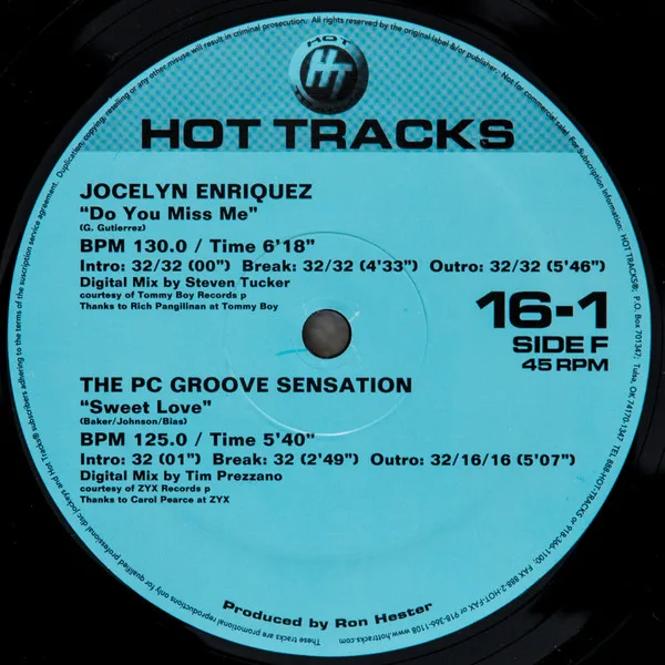 Album cover for Hot Tracks 16-1 by Various