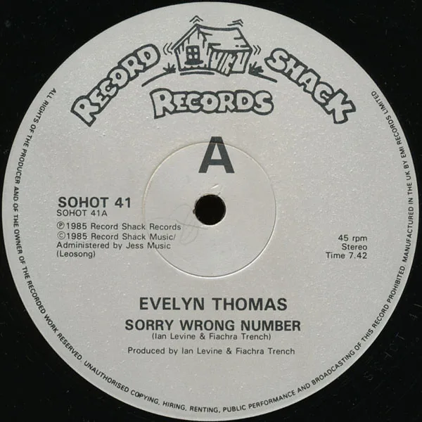 Album cover for Sorry, Wrong Number by Evelyn Thomas