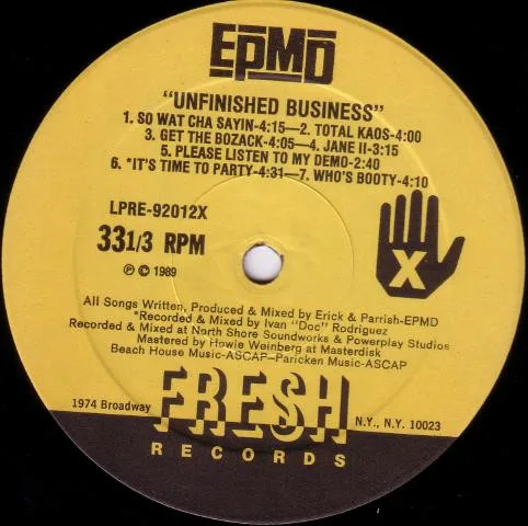 Album cover for Unfinished Business by EPMD