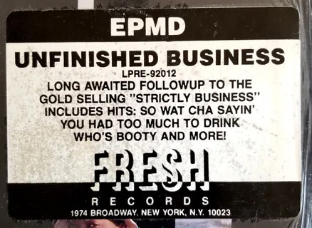 Album cover for Unfinished Business by EPMD