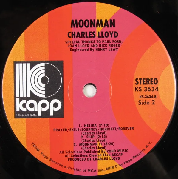 Album cover for Moon Man by Charles Lloyd