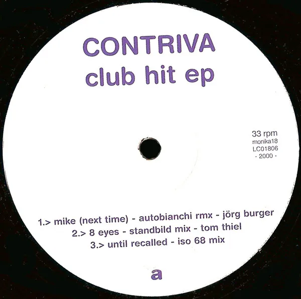 Album cover for Club Hit EP by Contriva