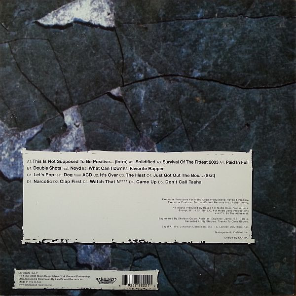 Mobb Deep - Free Agents - Volume One, Hip Hop, Gangsta, 2003 - Landspeed Records, US, Vinyl 2x LP, Album