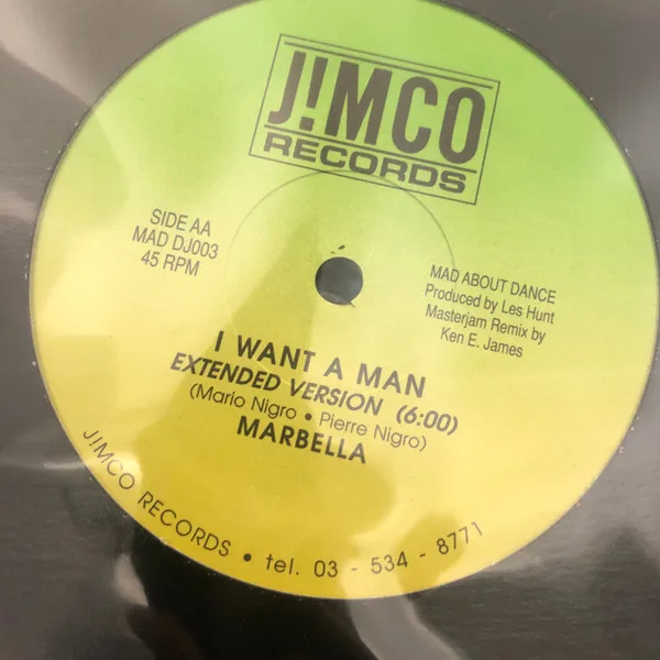 Album cover for My Girl / I Want A Man by Mike Brain / Marbella (3)