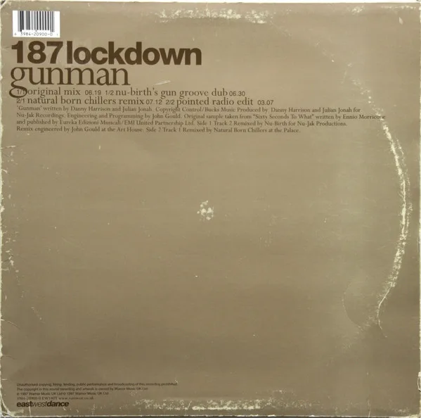 Album cover for Gunman by 187 Lockdown