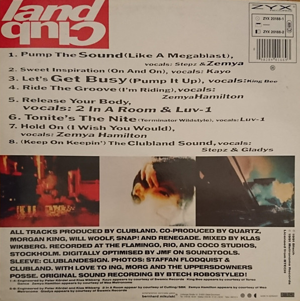 Album cover for Themes From Outer Clubland (Keep It Pumping) by Clubland