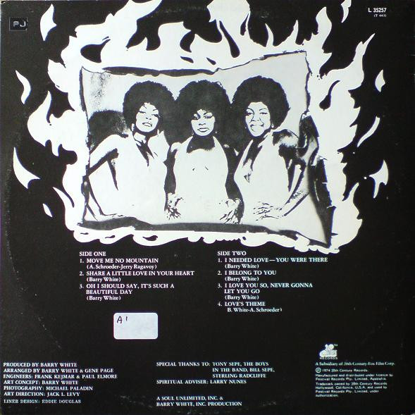 Love Unlimited - In Heat, Funk / Soul, Disco, Soul, 1974 - 20th Century Records, Australia, Vinyl 1x LP, Album