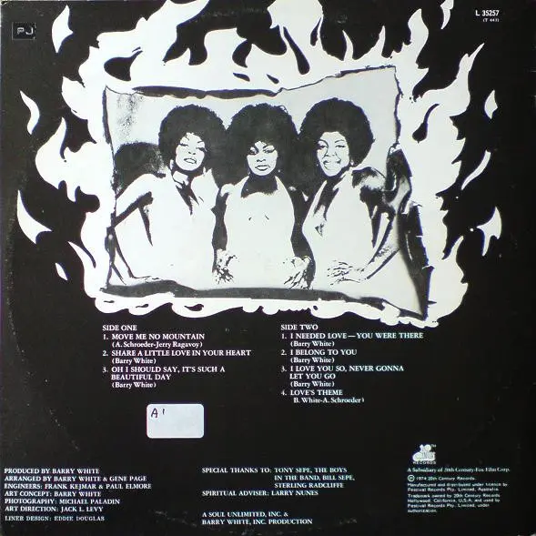 Love Unlimited - In Heat, Funk / Soul, Disco, Soul, 1974 - 20th Century Records, Australia, Vinyl 1x LP, Album