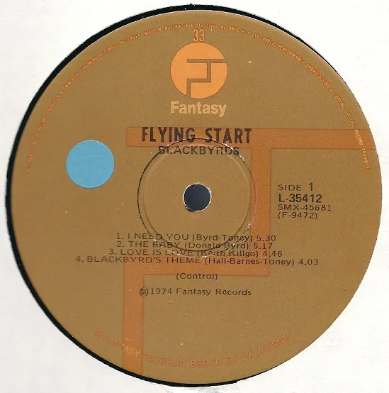 Album cover for Flying Start by Blackbyrds, The