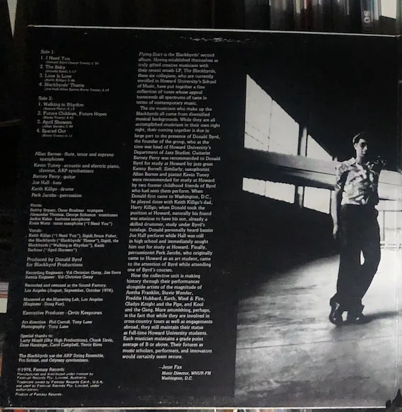 Album cover for Flying Start by Blackbyrds, The