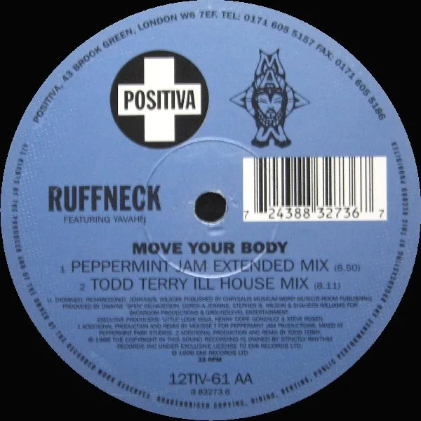 Album cover for Move Your Body by Ruffneck Featuring Yavahn