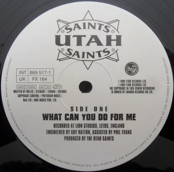 Album cover for What Can You Do For Me by Utah Saints