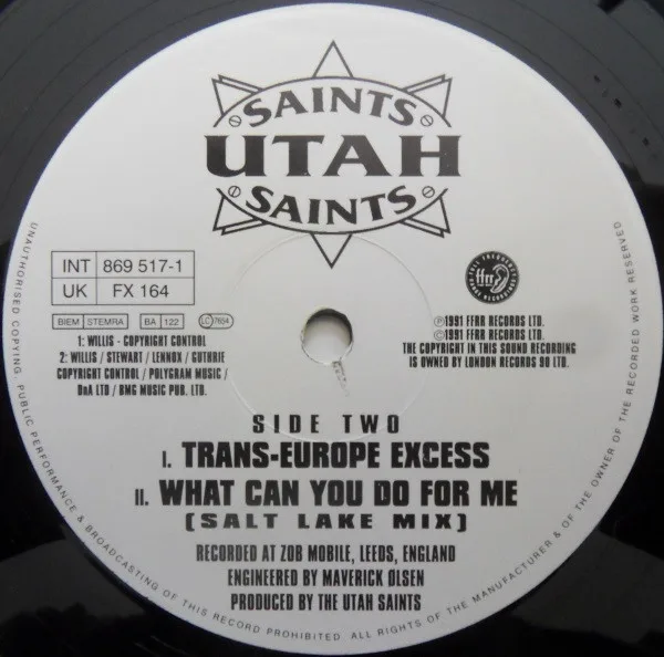 Album cover for What Can You Do For Me by Utah Saints