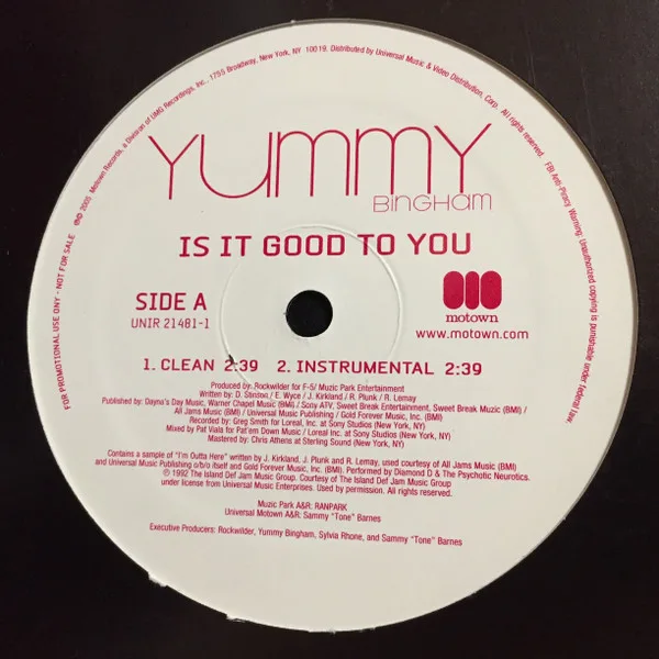 Album cover for Is It Good To You by Elizabeth "Yummy" Bingham