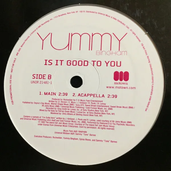 Album cover for Is It Good To You by Elizabeth "Yummy" Bingham
