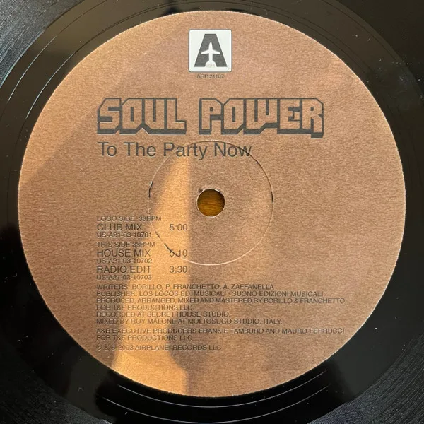 Album cover for To The Party Now by Soul Power (2)