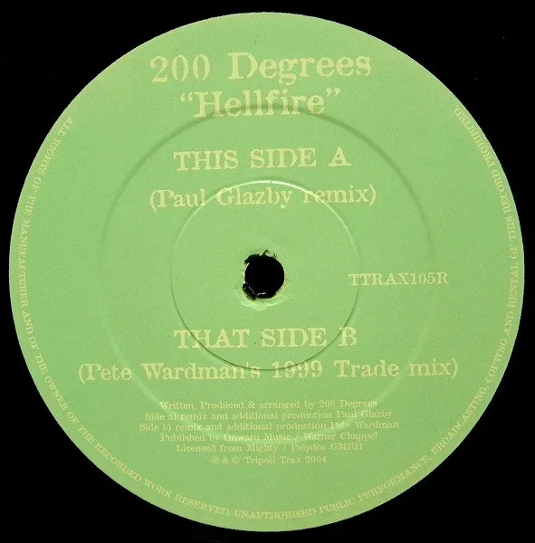 Album cover for Hellfire by 200 Degrees