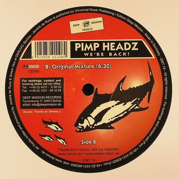 Album cover for We're Back by Pimp Headz