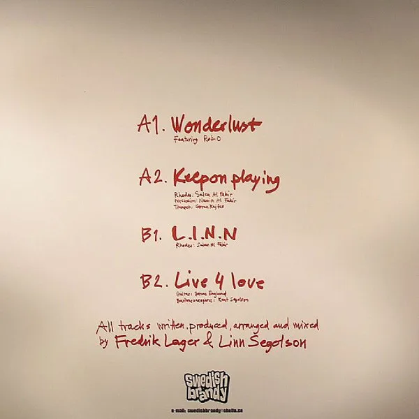 Album cover for The Wonderlust EP by Linn & Freddie Cruger