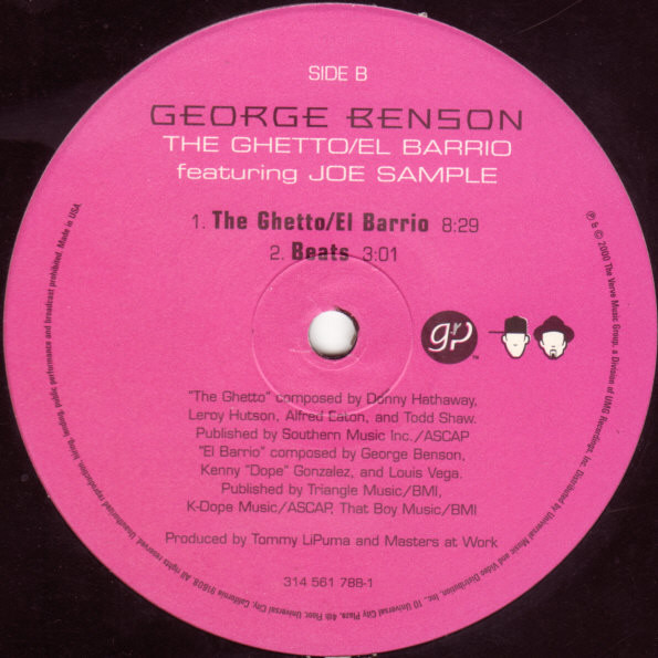 George Benson Featuring Joe Sample - The Ghetto / El Barrio, Funk / Soul, Jazz, House, Latin, 2000 - GRP, US, Vinyl 1x 12", 3