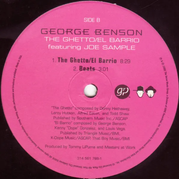 George Benson Featuring Joe Sample - The Ghetto / El Barrio, Funk / Soul, Jazz, House, Latin, 2000 - GRP, US, Vinyl 1x 12", 3