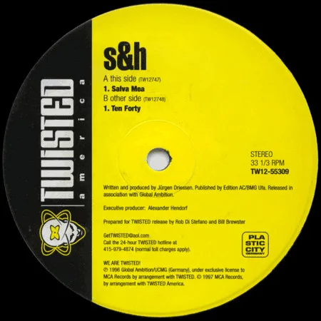 Album cover for Salva Mea / Ten Forty by S & H