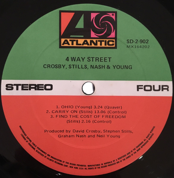 Crosby, Stills, Nash & Young - 4 Way Street, Rock, Folk Rock, 1971 - Atlantic, Australia, Vinyl 2x LP, Album