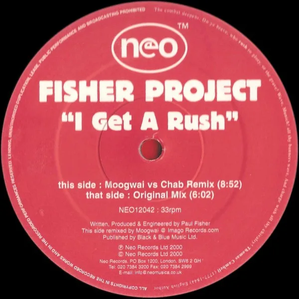 Album cover for I Get A Rush by Fisher Project
