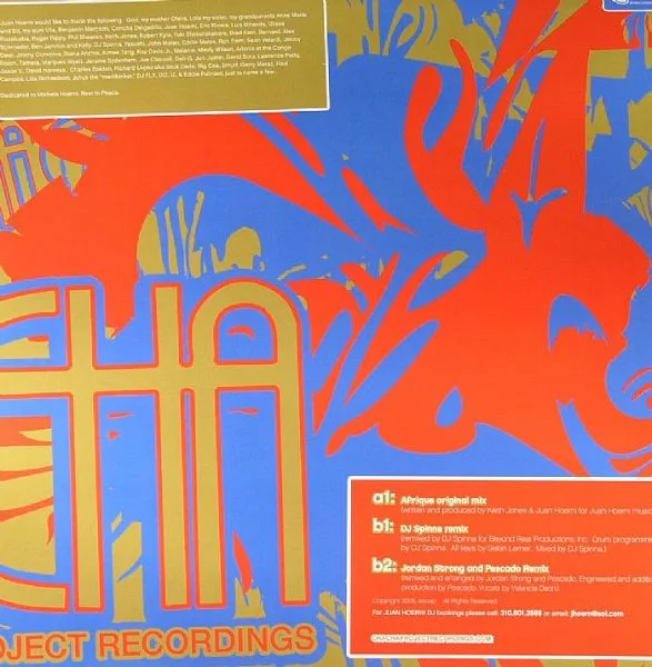 Album cover for Afrique by Juan Hoerni & Keith Jones (2)