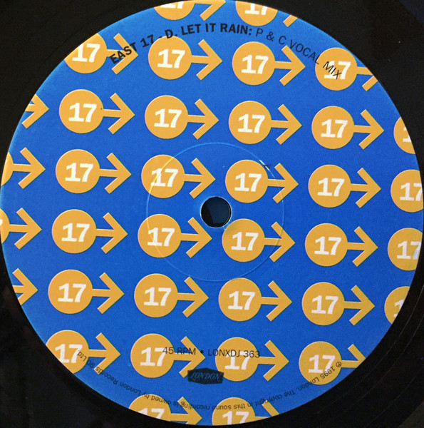 East 17 - Let It Rain, Electronic, House, 1995 - London Records, UK, Vinyl 2x 12", 45 RPM, Promo