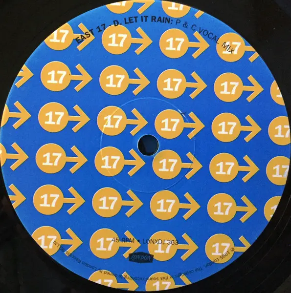 East 17 - Let It Rain, Electronic, House, 1995 - London Records, UK, Vinyl 2x 12", 45 RPM, Promo