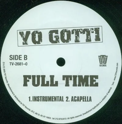 Album cover for Full Time by Yo Gotti