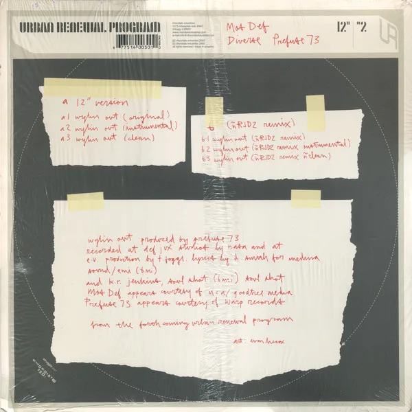 Album cover for Wylin Out by Mos Def • Diverse • Prefuse 73