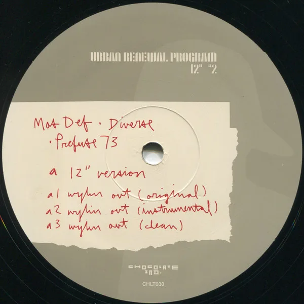 Album cover for Wylin Out by Mos Def • Diverse • Prefuse 73