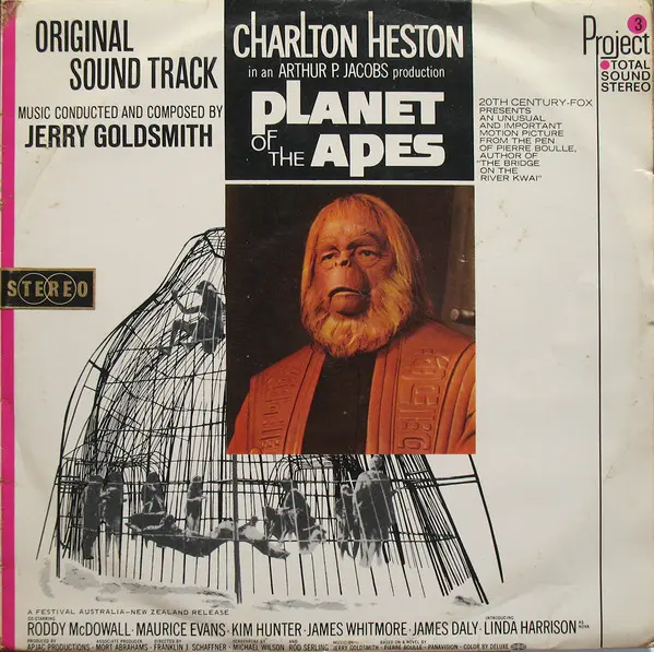 Jerry Goldsmith - Planet Of The Apes (Original Motion Picture Soundtrack), Electronic, Stage & Screen, Modern Classical, Scor