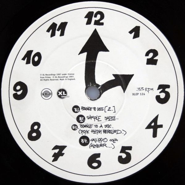 Eboman - Bounce To Diss E.P., Electronic, Breakbeat, Breaks, 1997 - XL Recordings, UK, Vinyl 1x 12", EP