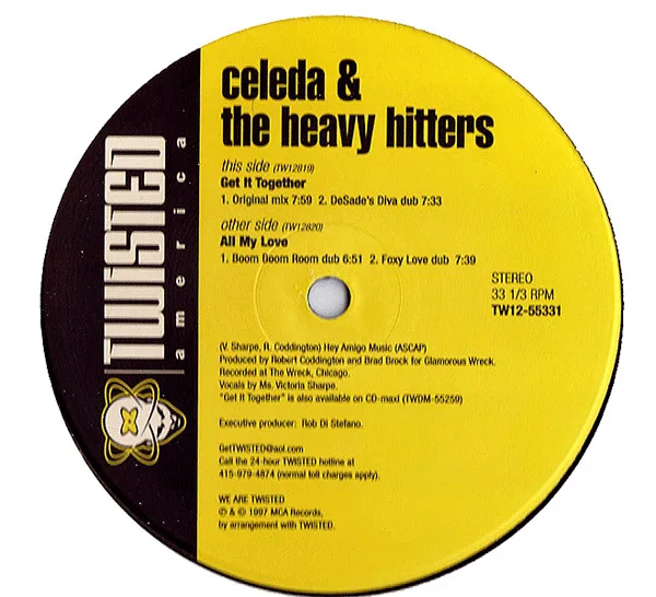Album cover for Get It Together / All My Love by Celeda & Heavy Hitters, The