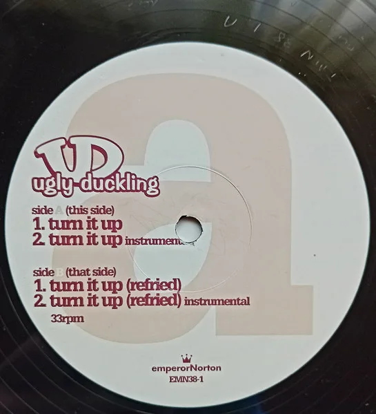 Album cover for Turn It Up by Ugly Duckling