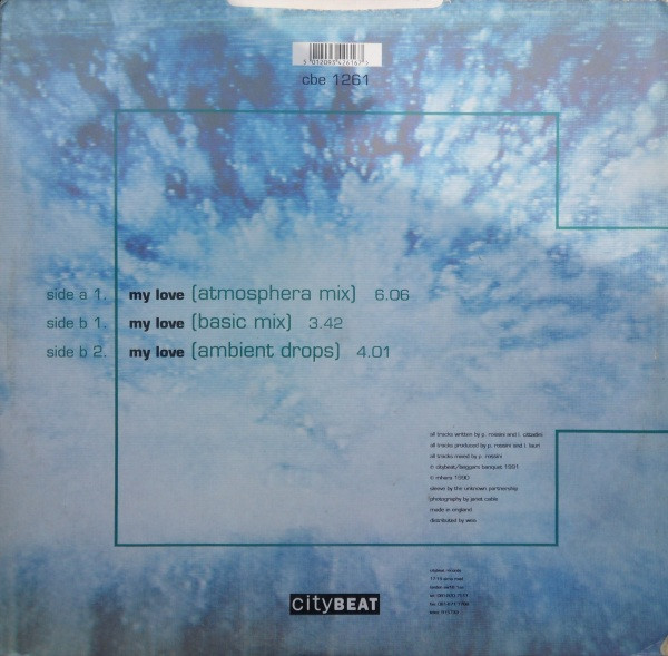 Collapse - My Love, Electronic, Euro House, House, 1991 - City Beat, UK, Vinyl 1x 12", 45 RPM