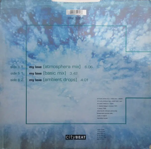 Collapse - My Love, Electronic, Euro House, House, 1991 - City Beat, UK, Vinyl 1x 12", 45 RPM